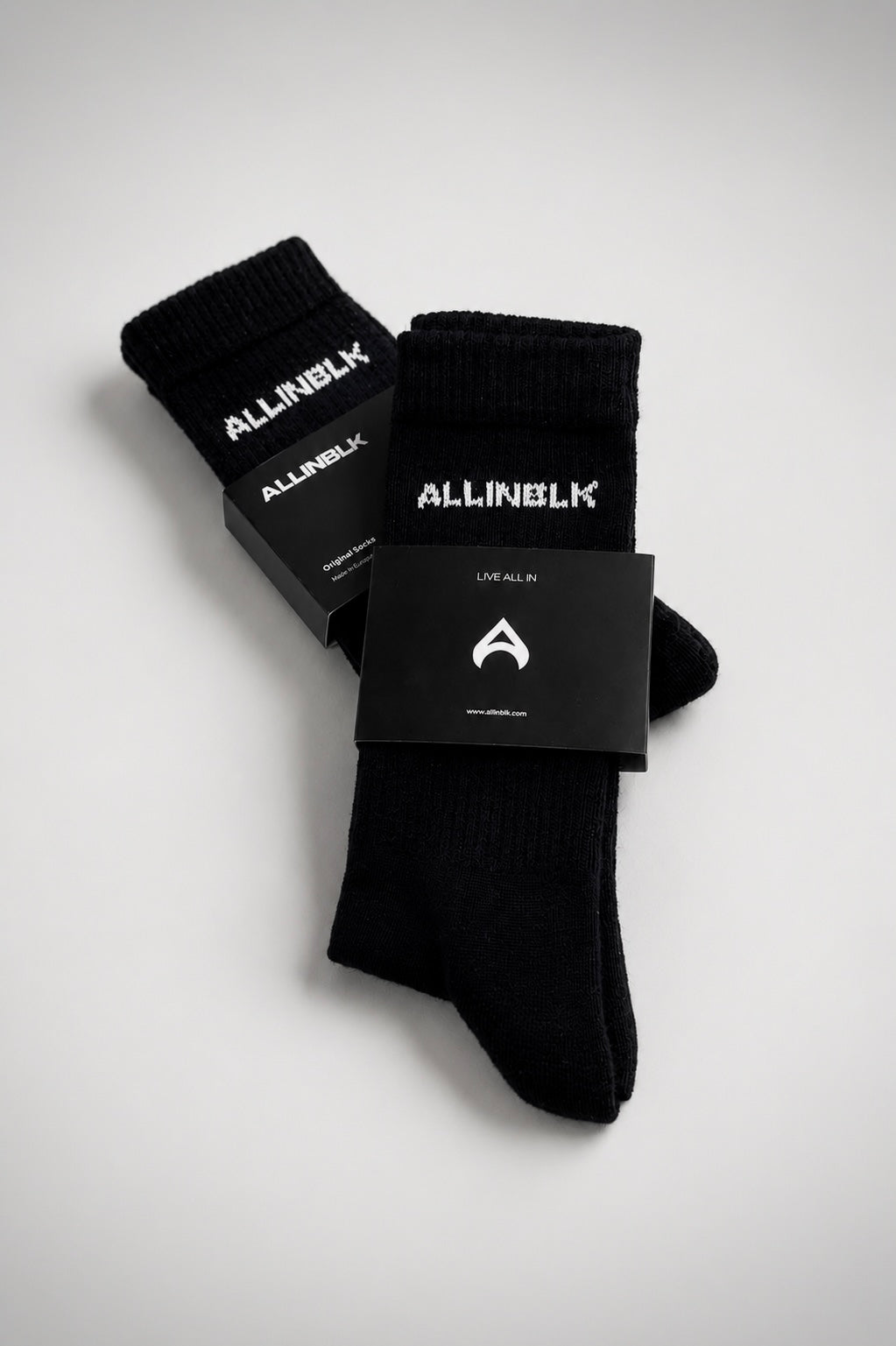 ALLINBLK UNISEX SOCKS